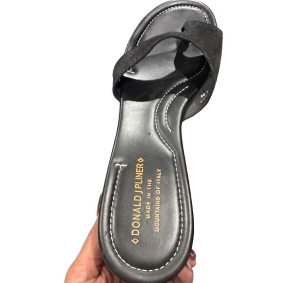Donald J. Pliner Toe Black Y2K Whimsigoth Wedge Platform Salya Sandals (SZ 10 M) - Picture 7 of 13